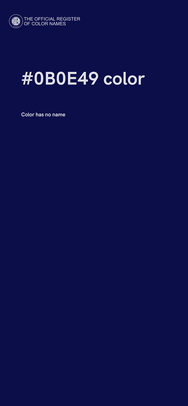 #0B0E49 color image