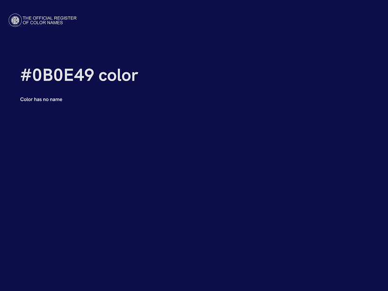 #0B0E49 color image
