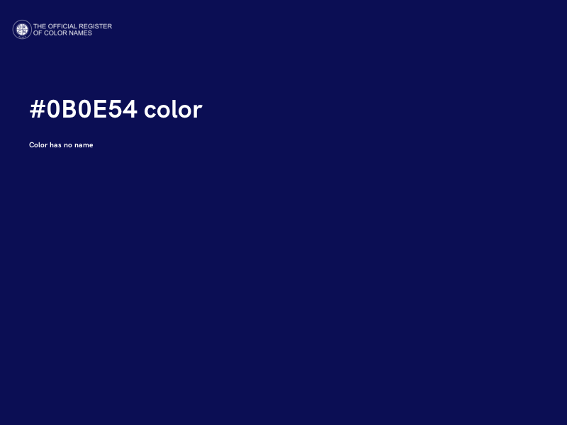 #0B0E54 color image