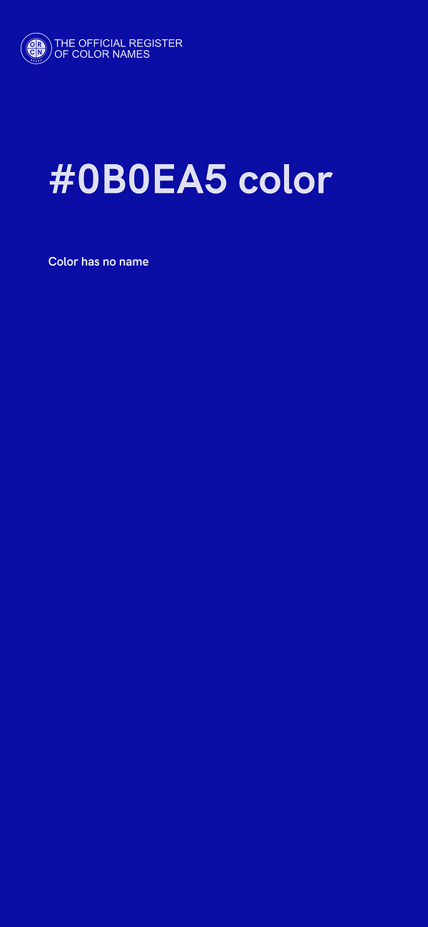 #0B0EA5 color image