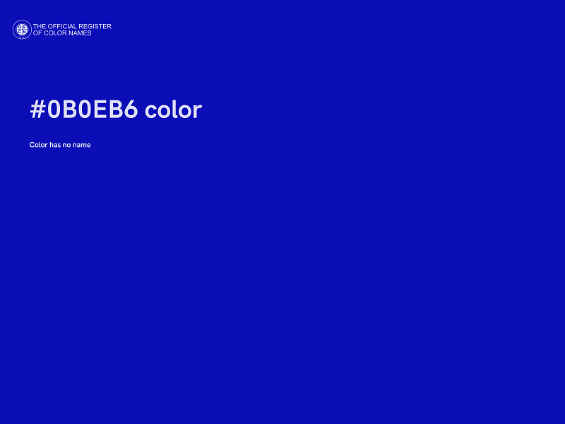 #0B0EB6 color image