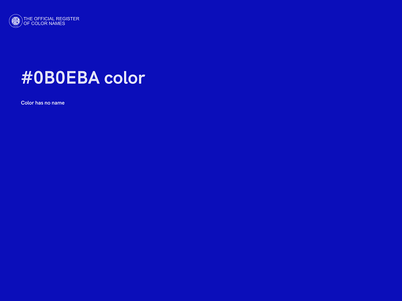 #0B0EBA color image