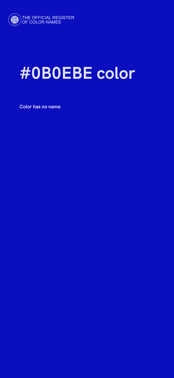 #0B0EBE color image