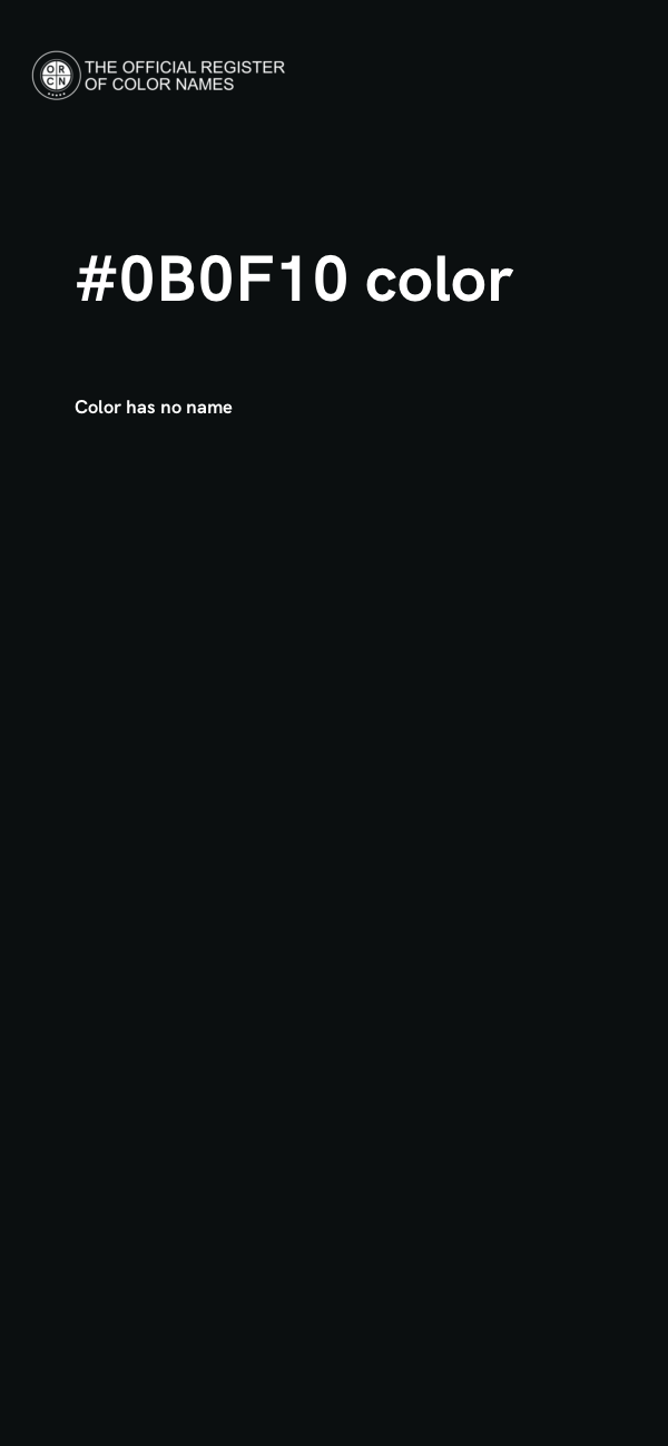 #0B0F10 color image