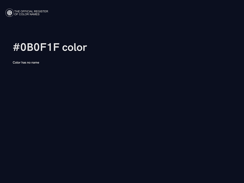 #0B0F1F color image