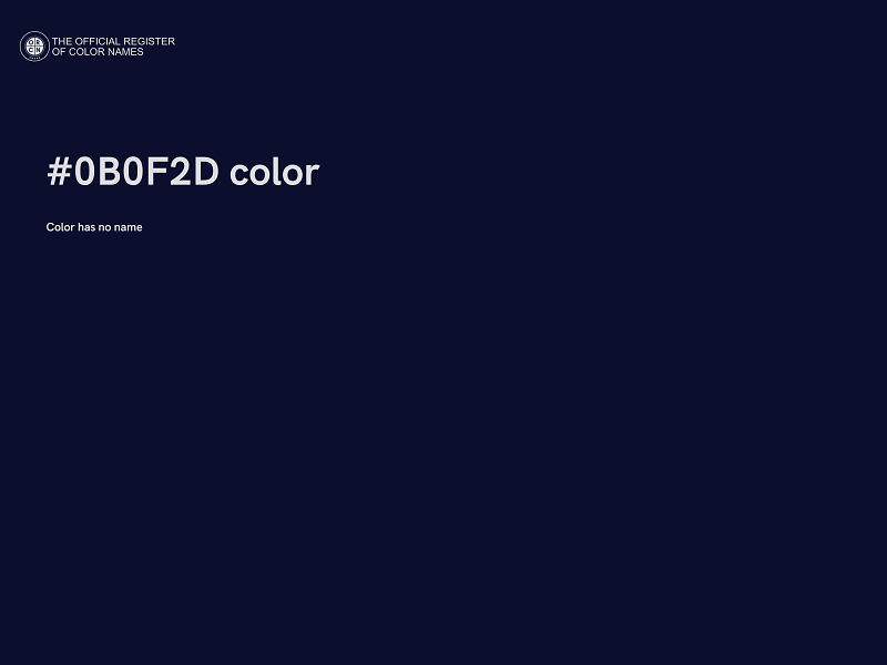 #0B0F2D color image