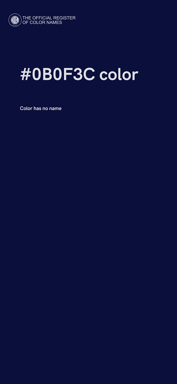 #0B0F3C color image