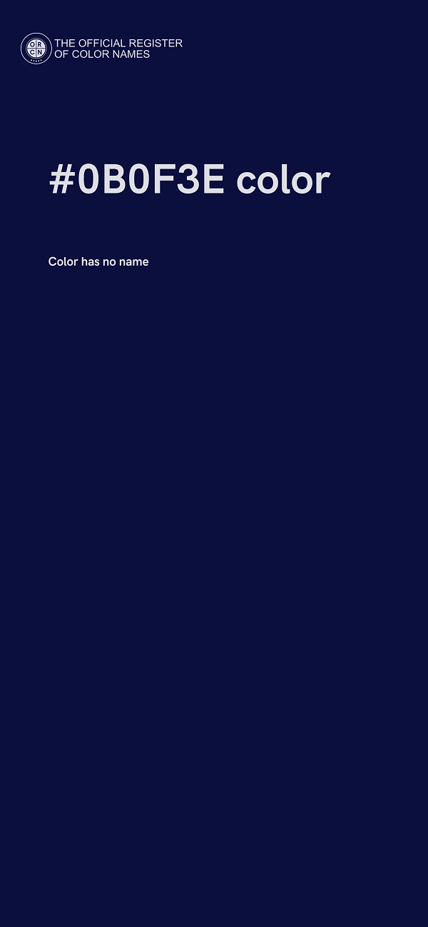 #0B0F3E color image