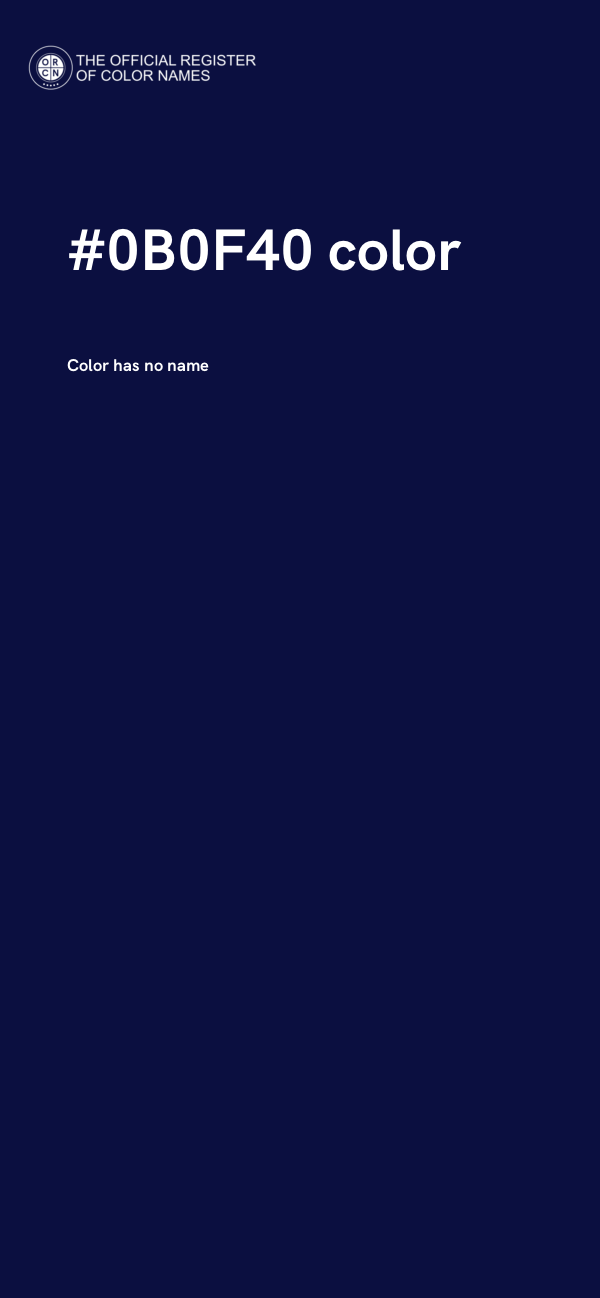 #0B0F40 color image