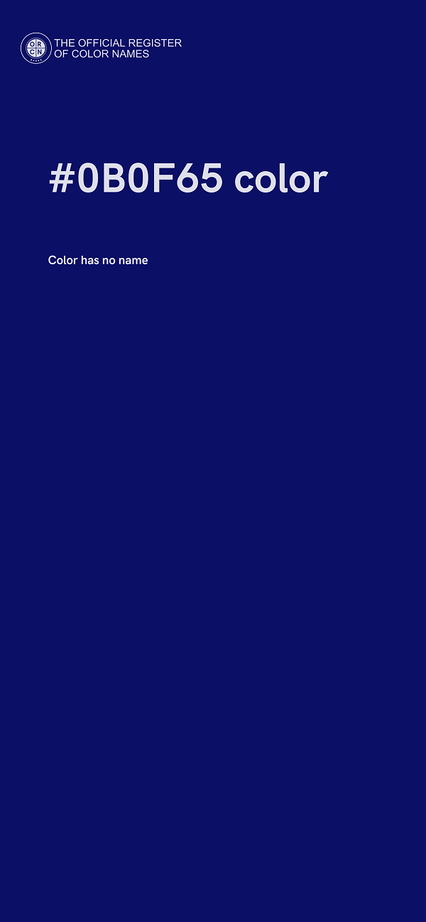 #0B0F65 color image
