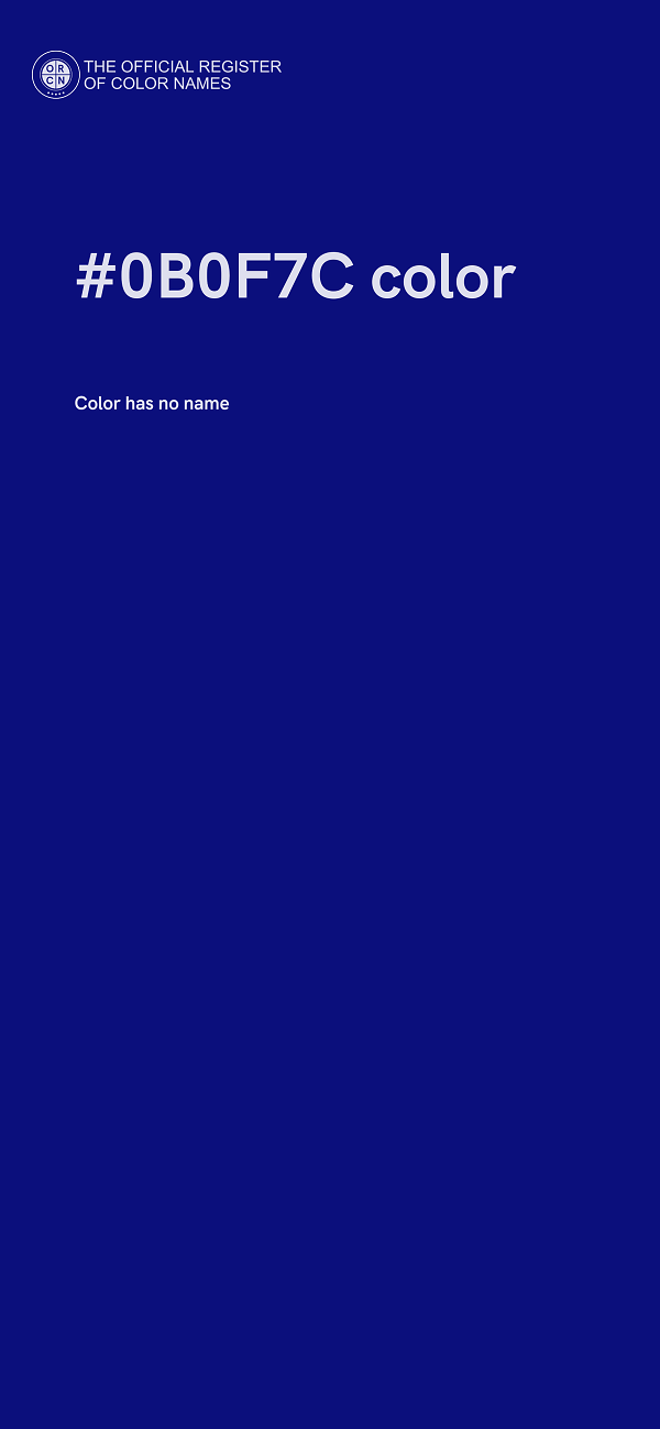 #0B0F7C color image