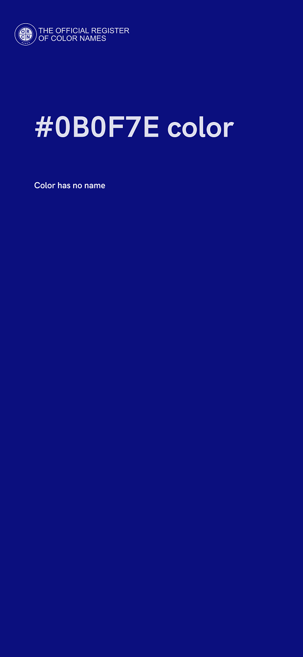 #0B0F7E color image