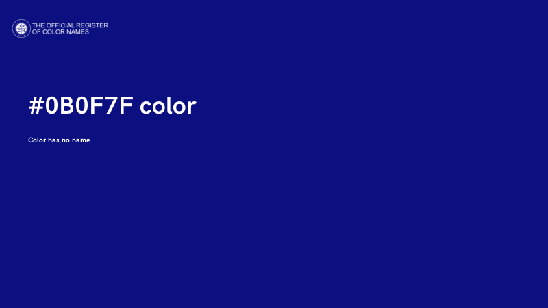 #0B0F7F color image