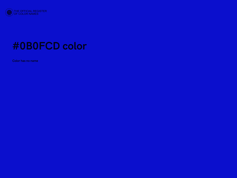 #0B0FCD color image