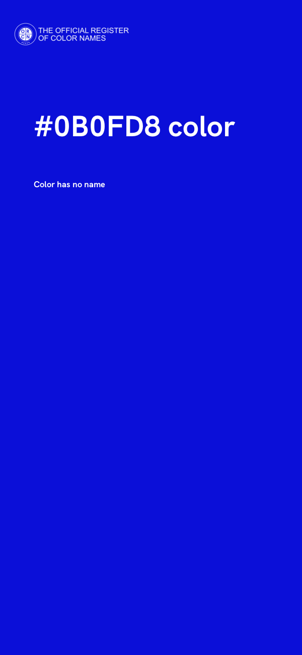 #0B0FD8 color image