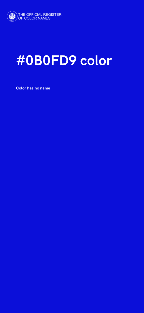 #0B0FD9 color image
