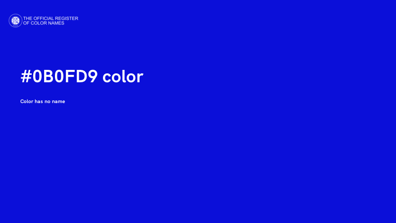 #0B0FD9 color image