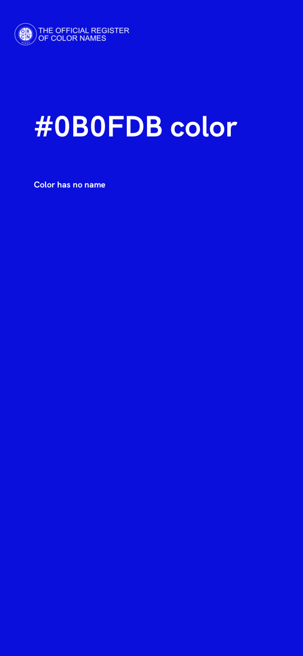 #0B0FDB color image