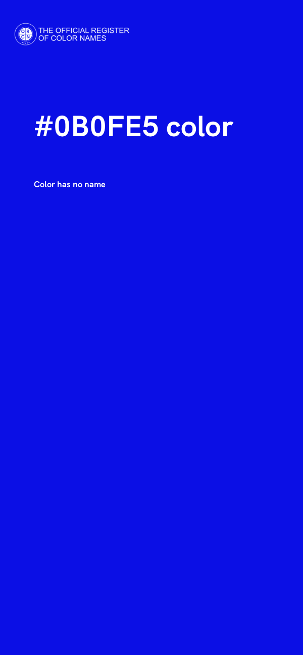 #0B0FE5 color image