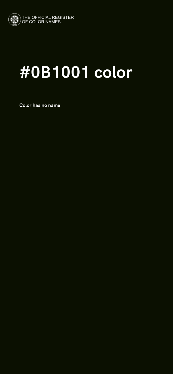 #0B1001 color image