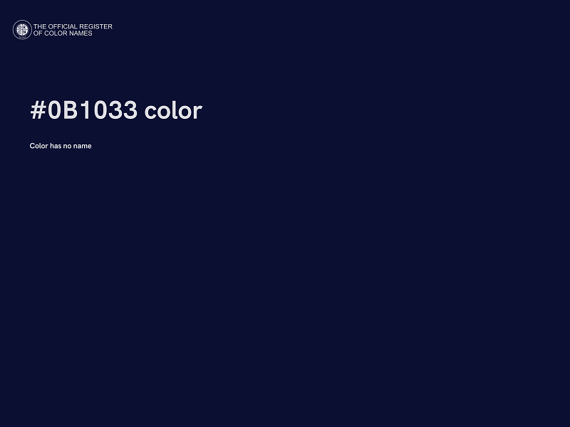 #0B1033 color image