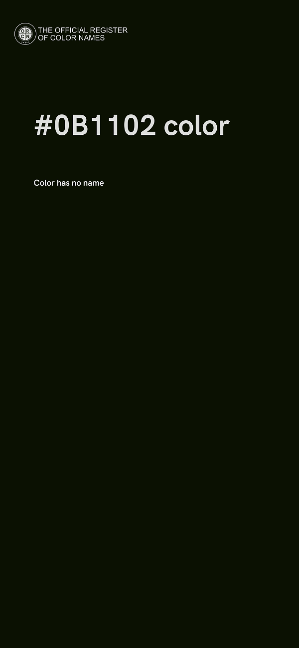 #0B1102 color image