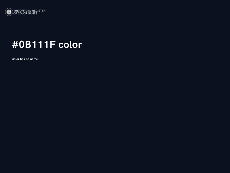 #0B111F color image