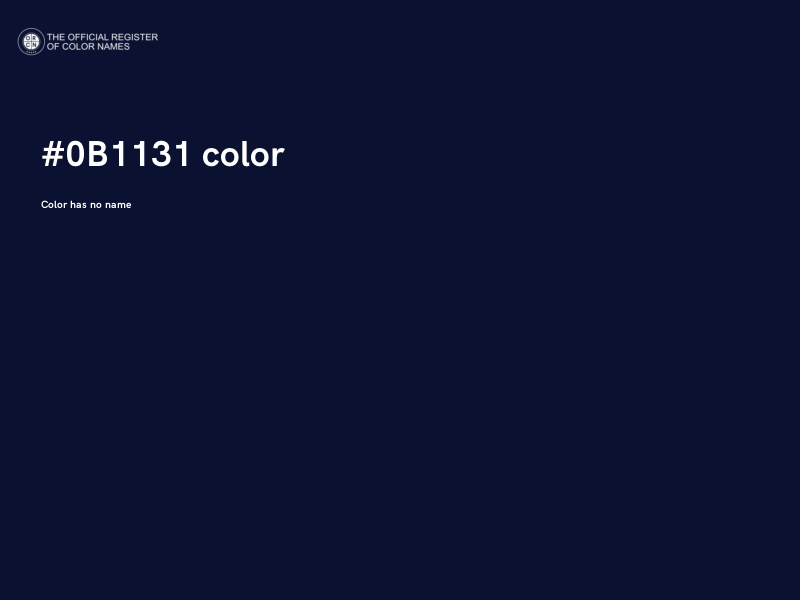 #0B1131 color image