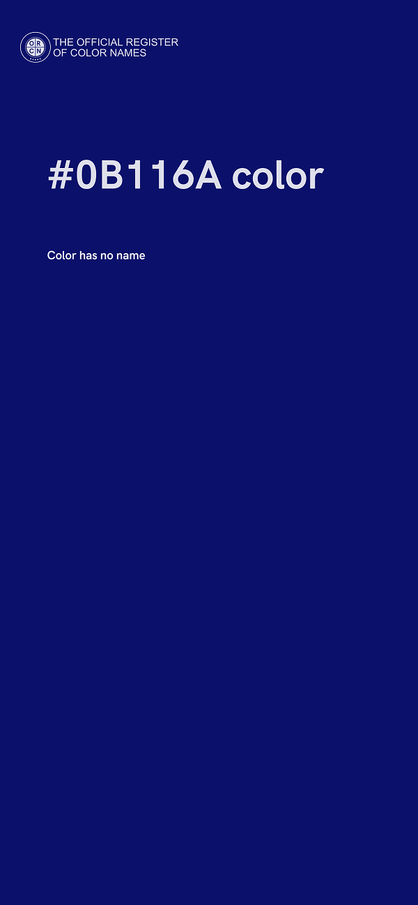 #0B116A color image