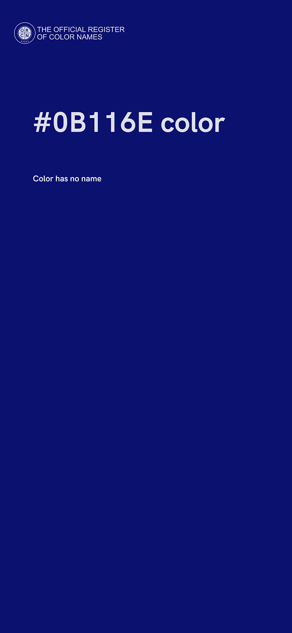 #0B116E color image