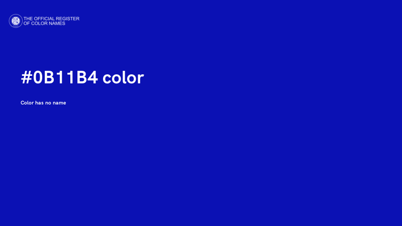 #0B11B4 color image