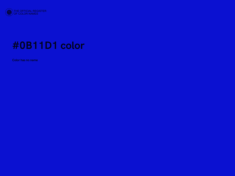 #0B11D1 color image