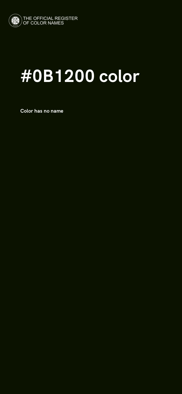 #0B1200 color image