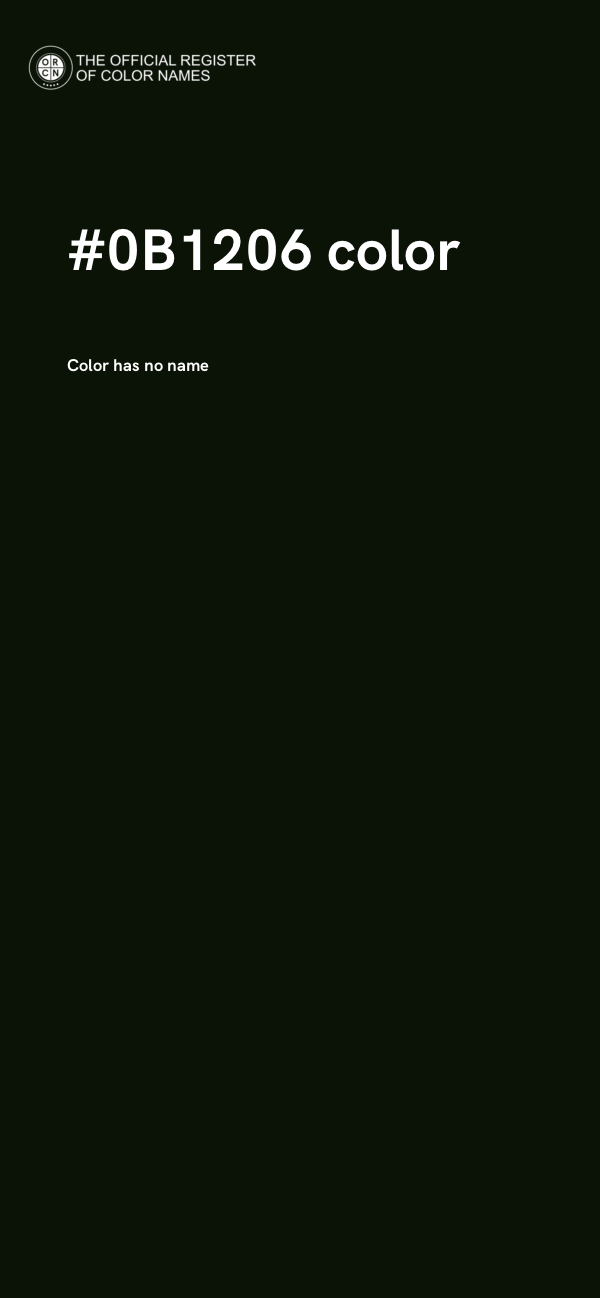 #0B1206 color image