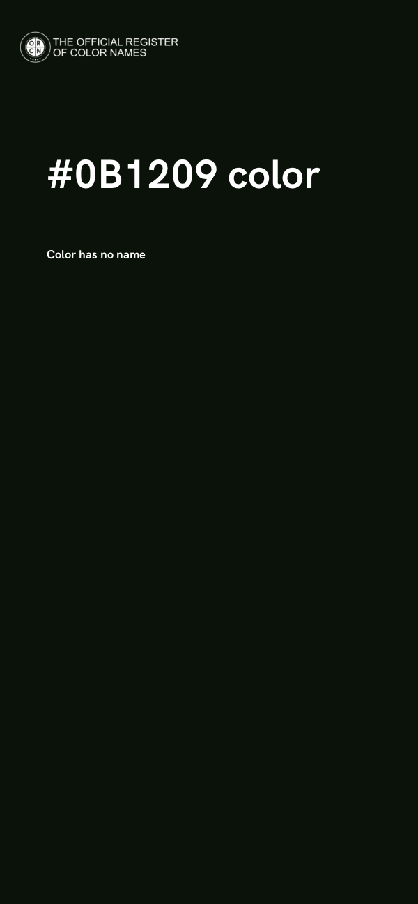 #0B1209 color image
