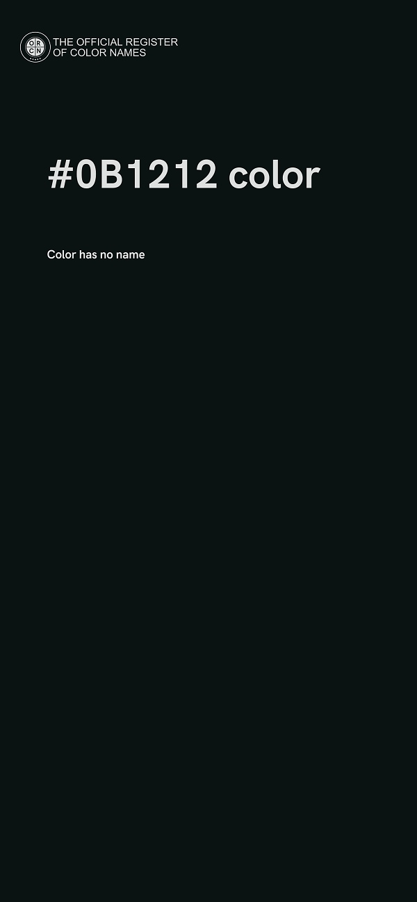 #0B1212 color image