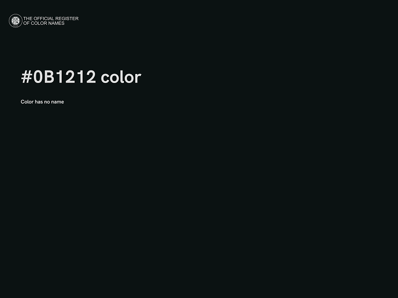 #0B1212 color image