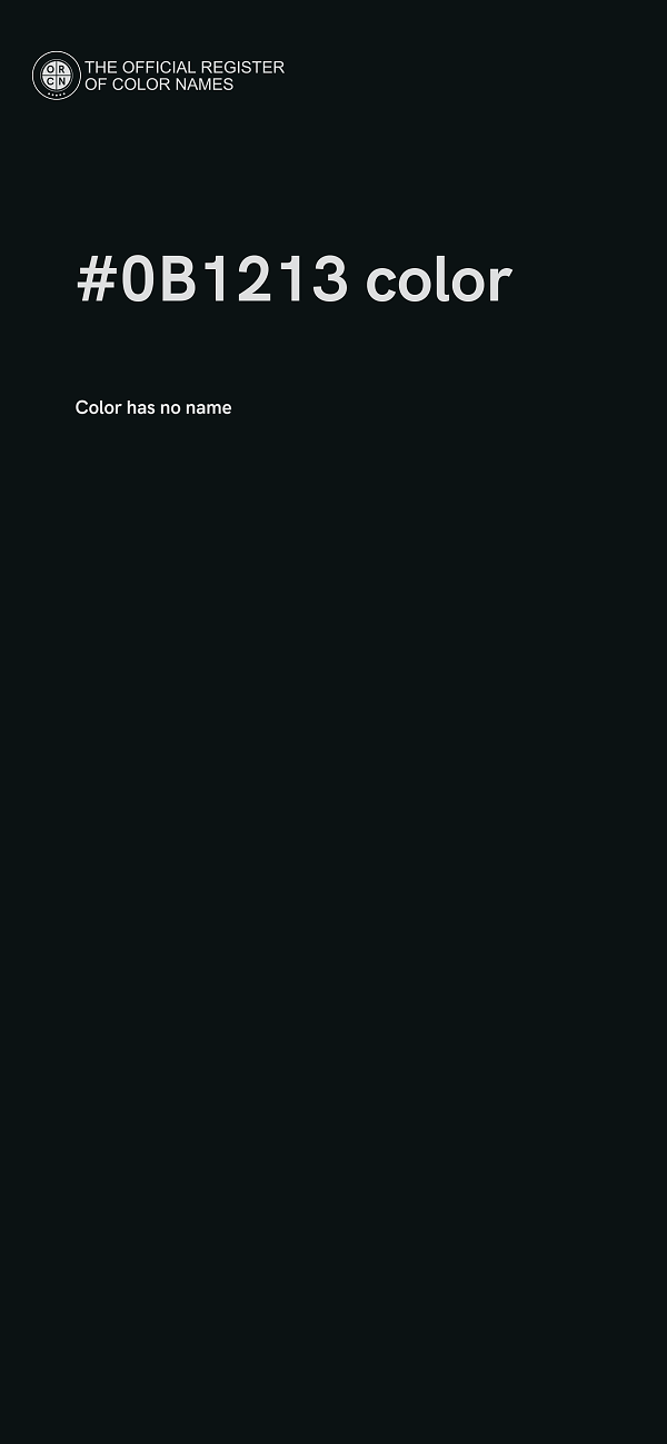 #0B1213 color image