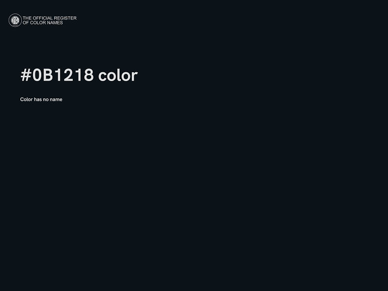 #0B1218 color image