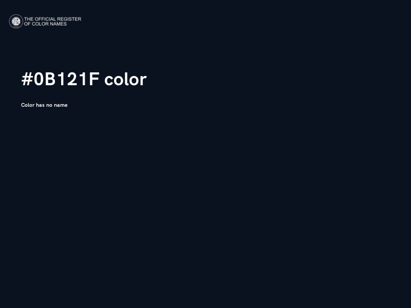 #0B121F color image