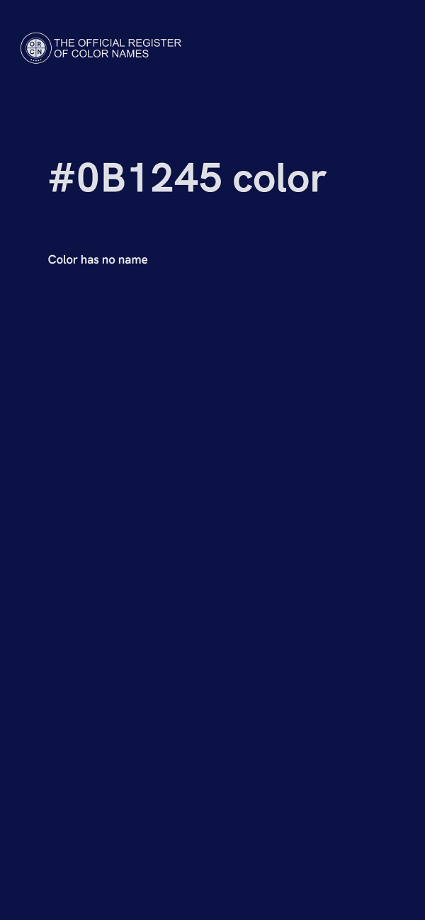 #0B1245 color image
