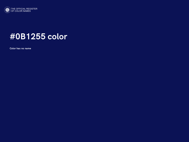#0B1255 color image