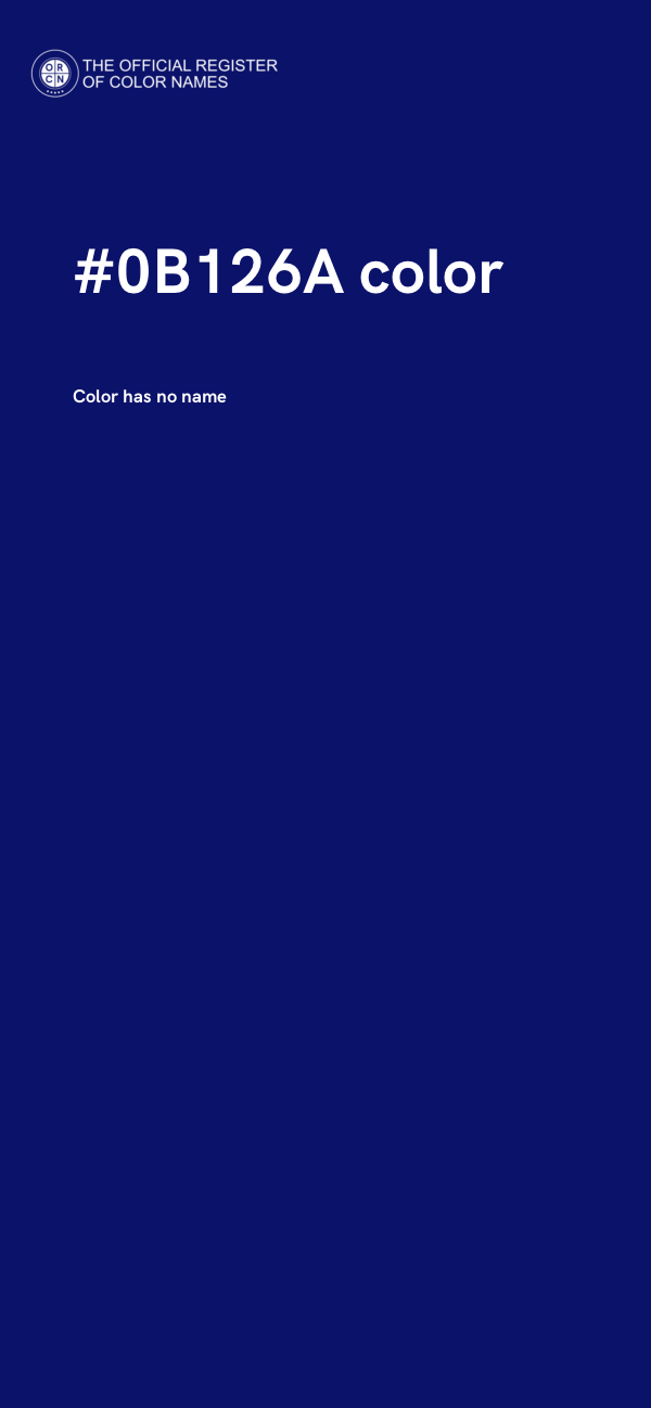 #0B126A color image