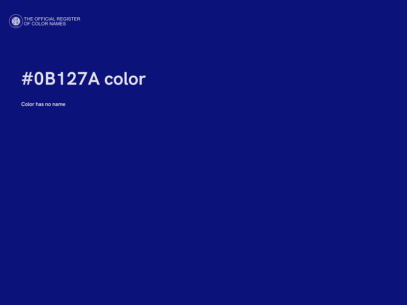 #0B127A color image