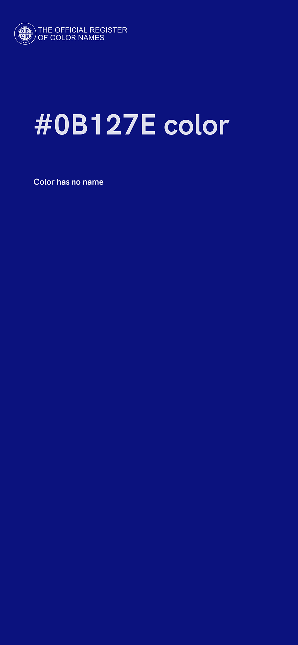 #0B127E color image