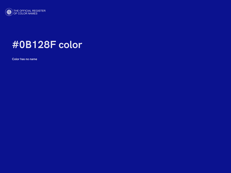 #0B128F color image