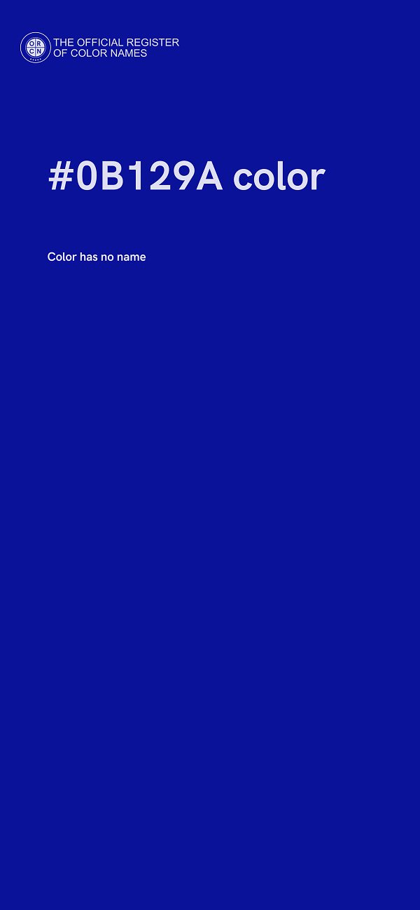 #0B129A color image