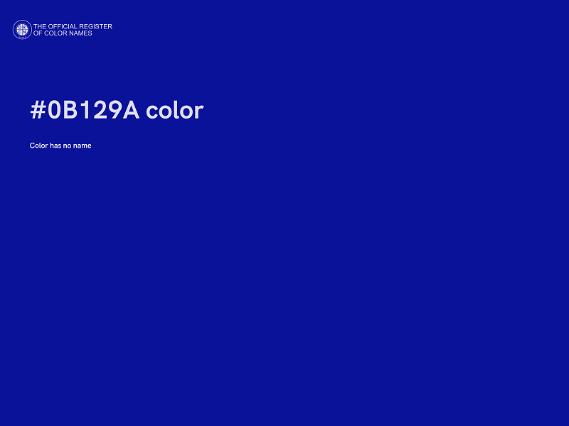 #0B129A color image