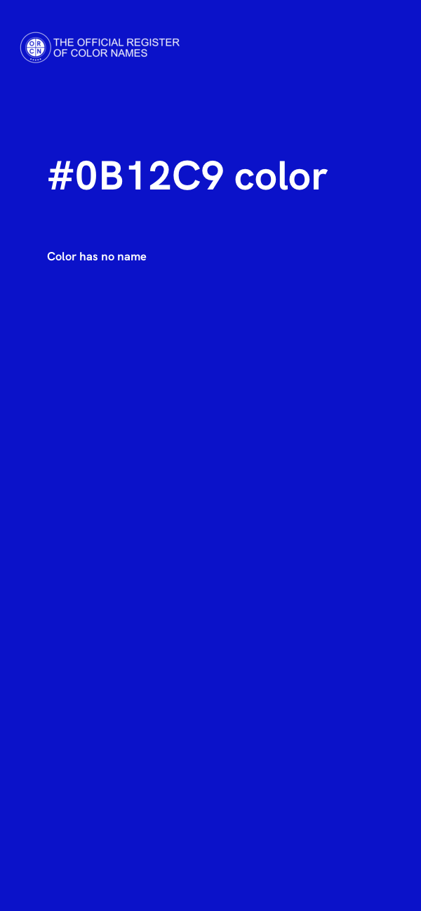 #0B12C9 color image