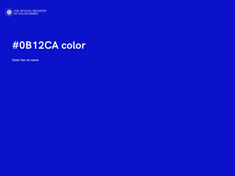 #0B12CA color image